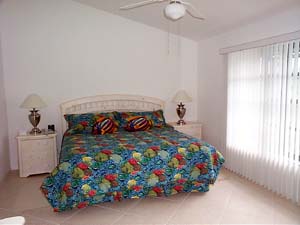 Master bedroom of Sanibel vacation rental Home #1