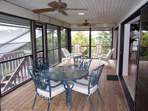 Deck of Sanibel vacation rental Home #1
