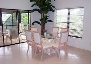 Dining area of Sanibel vacation rental Home #1