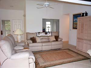 Living room of Sanibel vacation rental Home #1