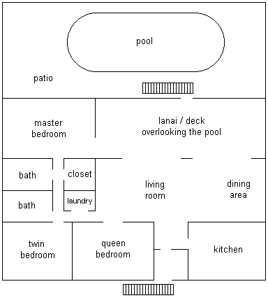 Floorplan of Sanibel Home #1