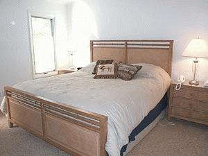 Master bedroom of Sanibel vacation rental Home #3