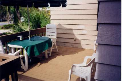 Front deck of Sanibel vacation rental Home #3