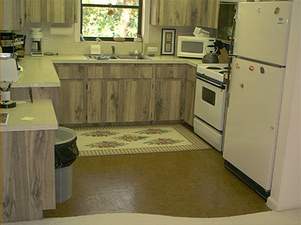 The fully equipped kitchen of Home #4 on Sanibel Island