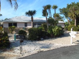 Exterior of Sanibel vacation home #5 with pool