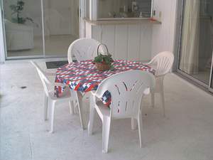 Lanai of Home #5, a Sanibel Island vacation rental