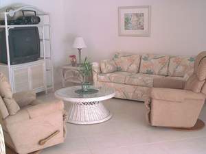 Living room of Sanibel vacation rental Home #5