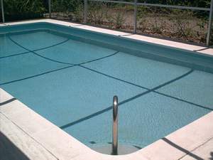 Private pool at Sanibel vacation rental Home #5