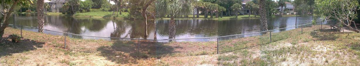 Lake view from Home #6 Sanibel vacation rental