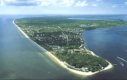 Sanibel Island beach scene